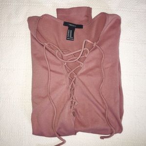 Forever 21 Long Sleeve Top Cutouts - SM